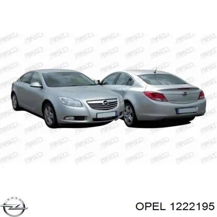 1222195 Opel Задня ліва фара