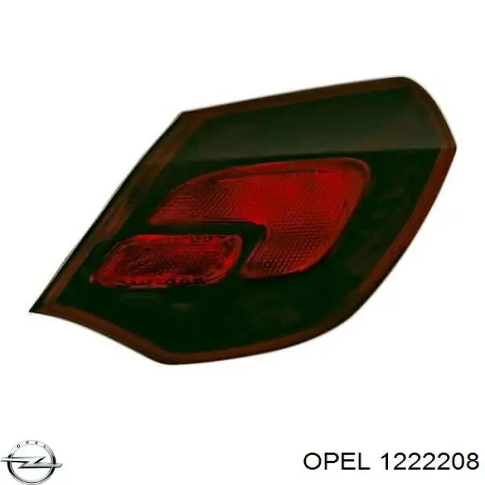 1222208 Opel ліхтар задній правий, зовнішній