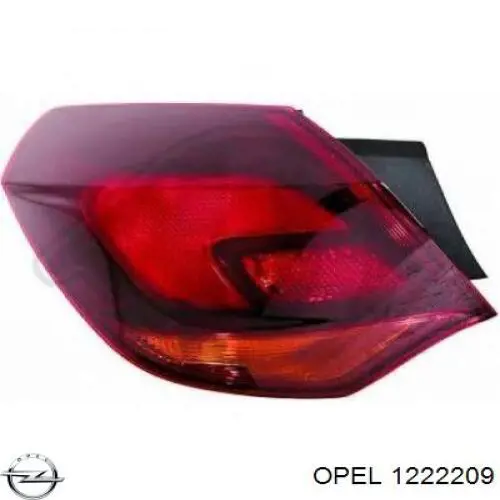 1222209 Opel Задній лівий зовнішній ліхтар