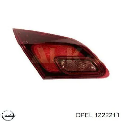 1222211 Opel ліхтар задній лівий, внутрішній