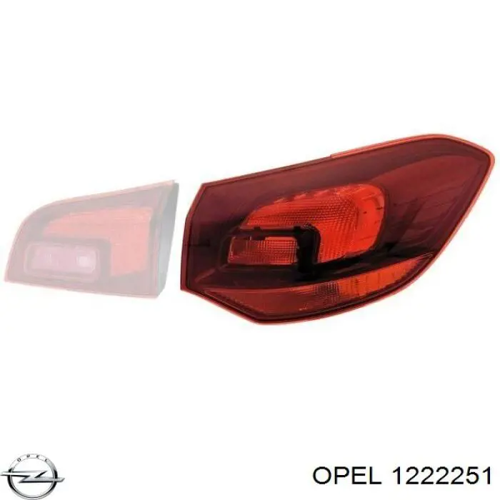 Купити 1222251 Opel Стоп задній