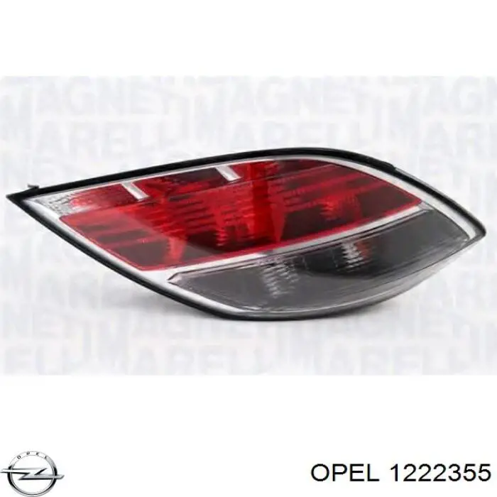 Ліхтар задній лівий Opel 1222355 ціна, від 85.50 USD