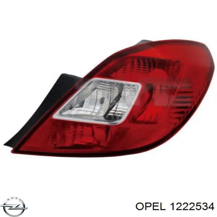 Ліхтар задній лівий Opel 1222534 ціна, від 49.72 USD