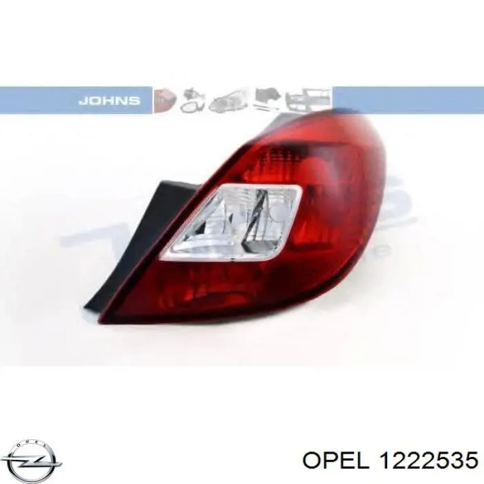 1222535 Opel ліхтар задній правий