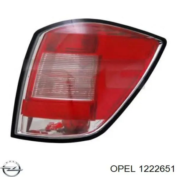 1222651 Opel ліхтар задній правий