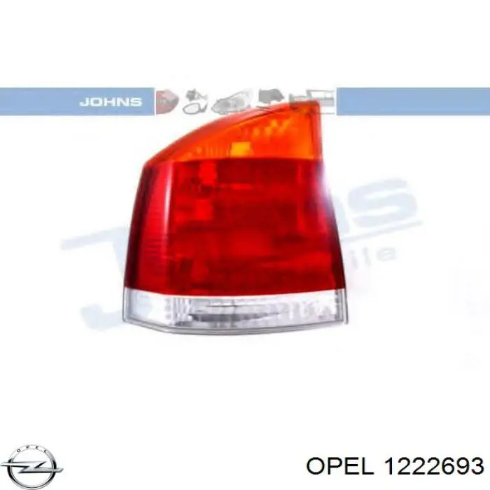 1222693 Opel Задня ліва фара