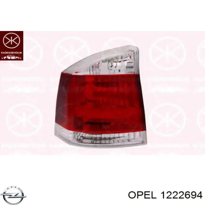 Ліхтар задній лівий General Motors 1222694 ціна, від 42.21 USD