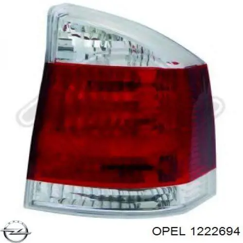 1222184 Opel ліхтар задній лівий