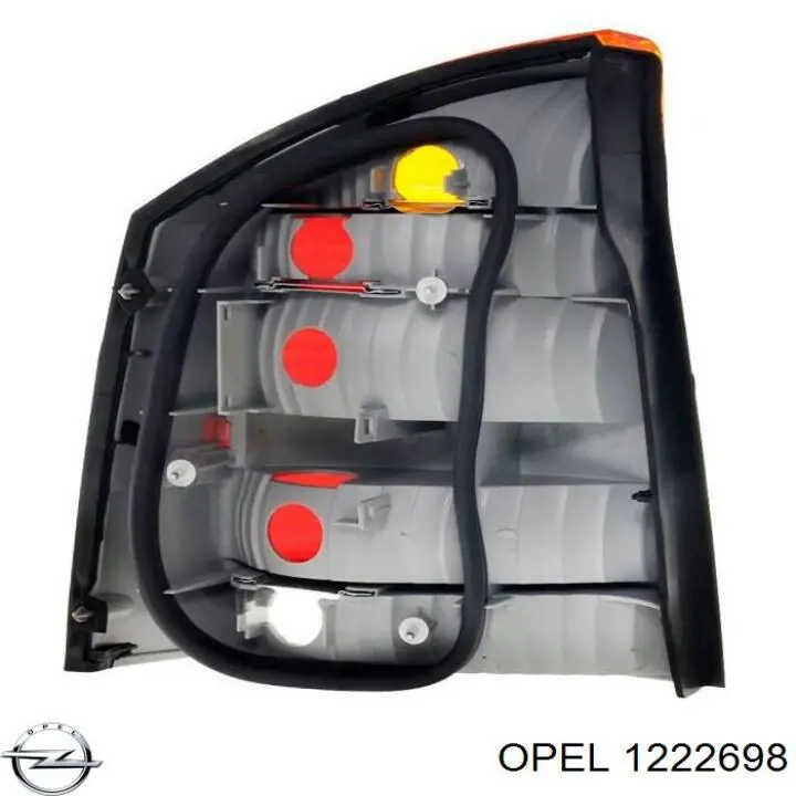 1222698 Opel ліхтар задній лівий