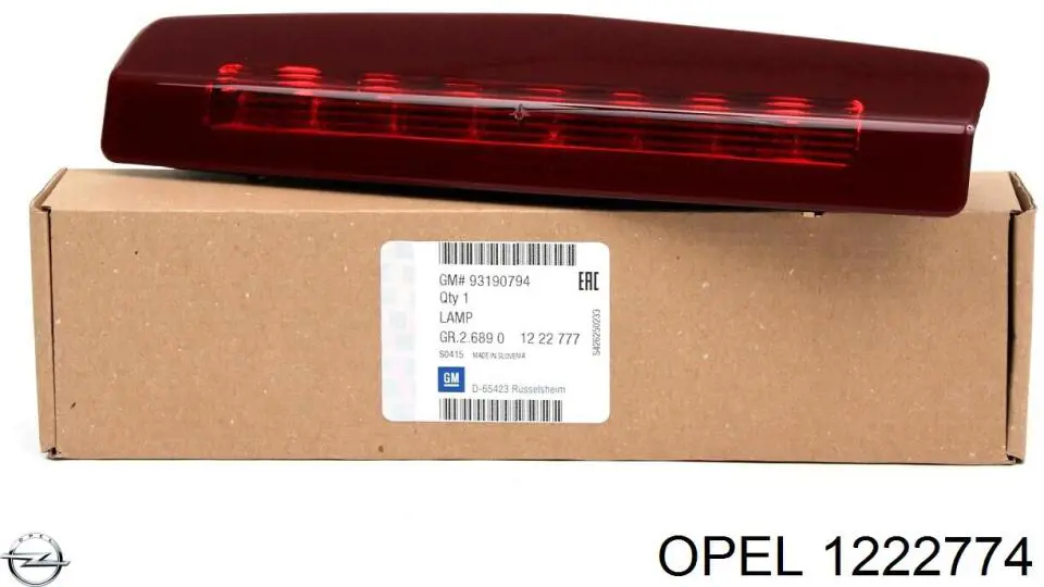 1222774 Opel ліхтар кришки багажника
