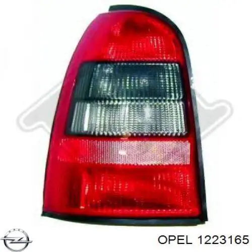 1223165 Opel ліхтар задній лівий