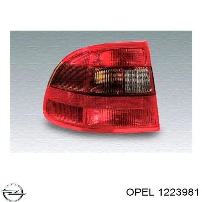 Ліхтар задній лівий Opel Astra F (53B) (Опель Астра)