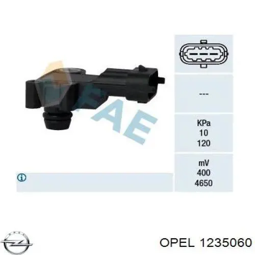 МАП Сенсор 1235060 Opel