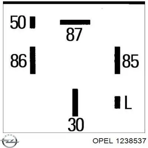 Купити 1238537 Opel Реле свічок накалу