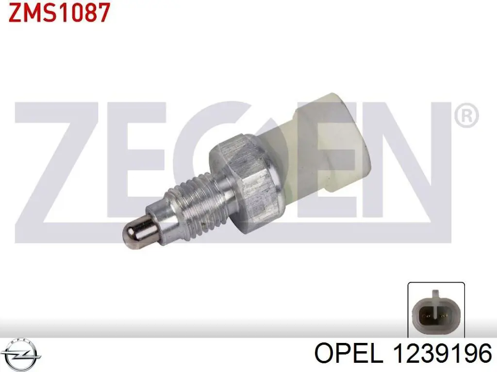 Купити 1239196 Opel Вмикач ліхтарів заднього ходу