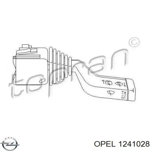 Перемикач підрульовий, правий Opel 1241028 ціна, від 11.26 USD