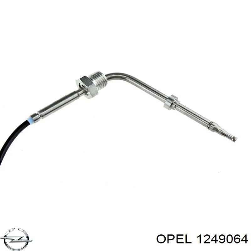 1249064 Opel датчик температури відпрацьованих газів (вг, до каталізатора)