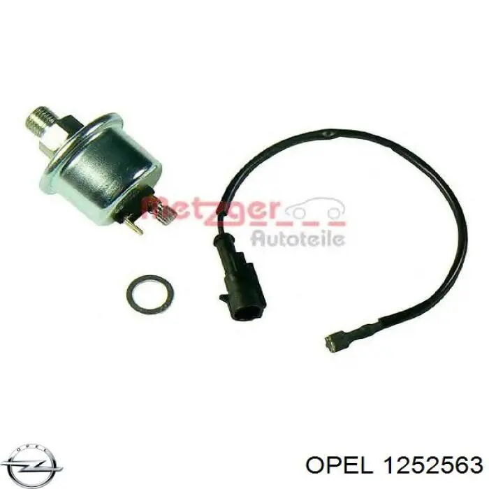 1252563 Opel датчик тиску масла