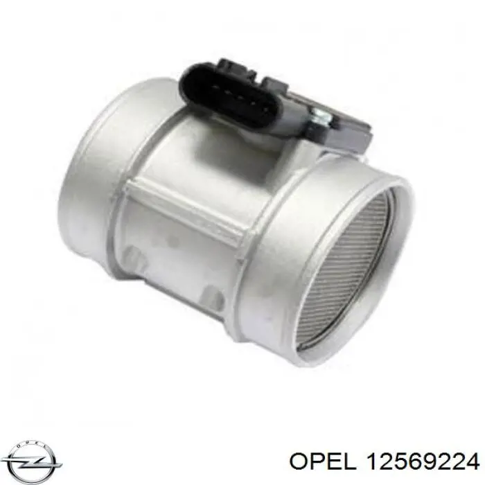 12569224 Opel датчик потоку (витрати повітря, витратомір MAF - (Mass Airflow))
