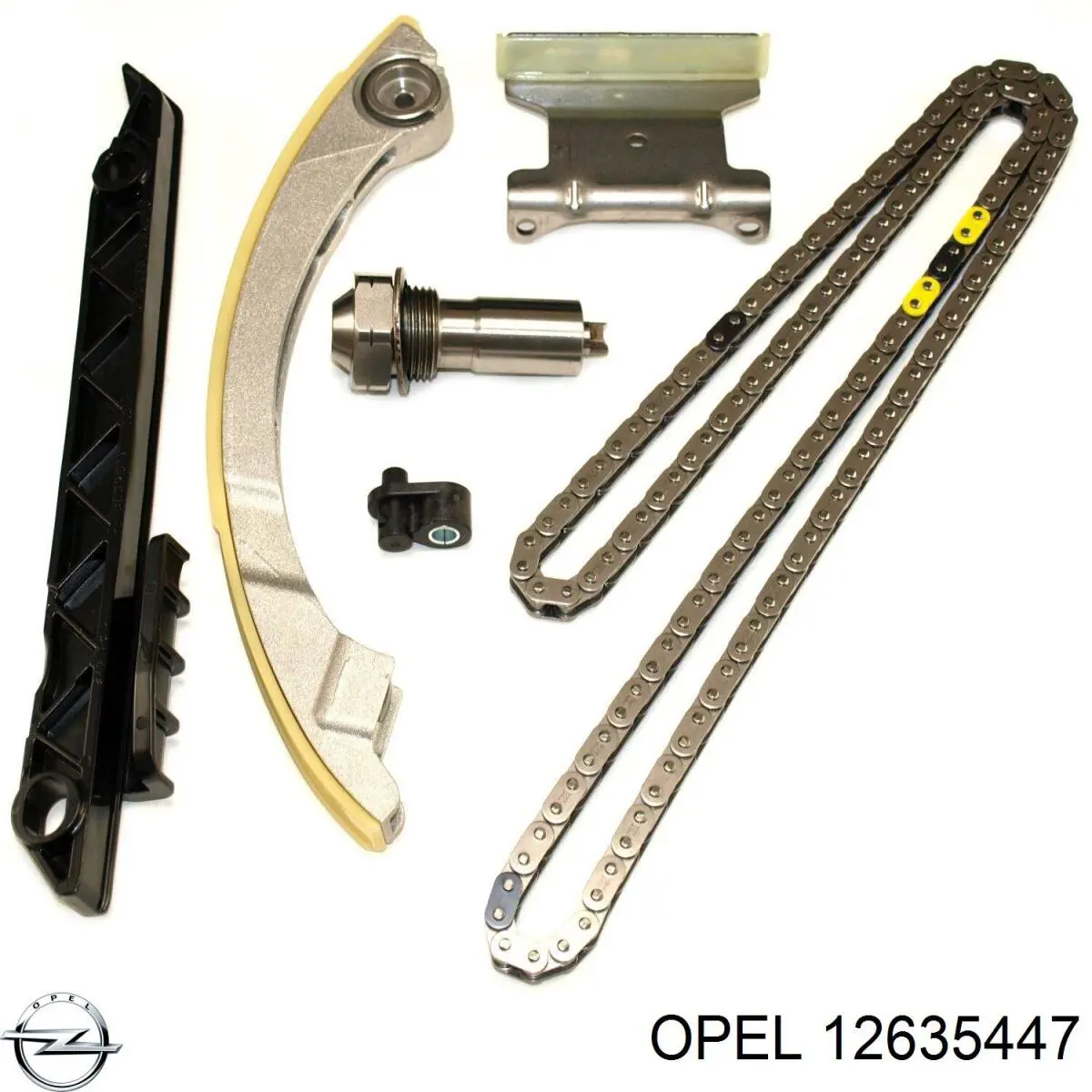Комплект ланцюга ГРМ 12635447 Opel