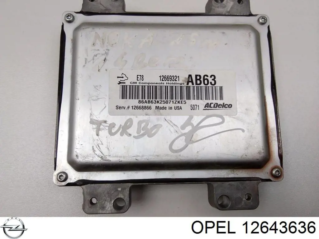 1247282 Opel Блок електронного управління