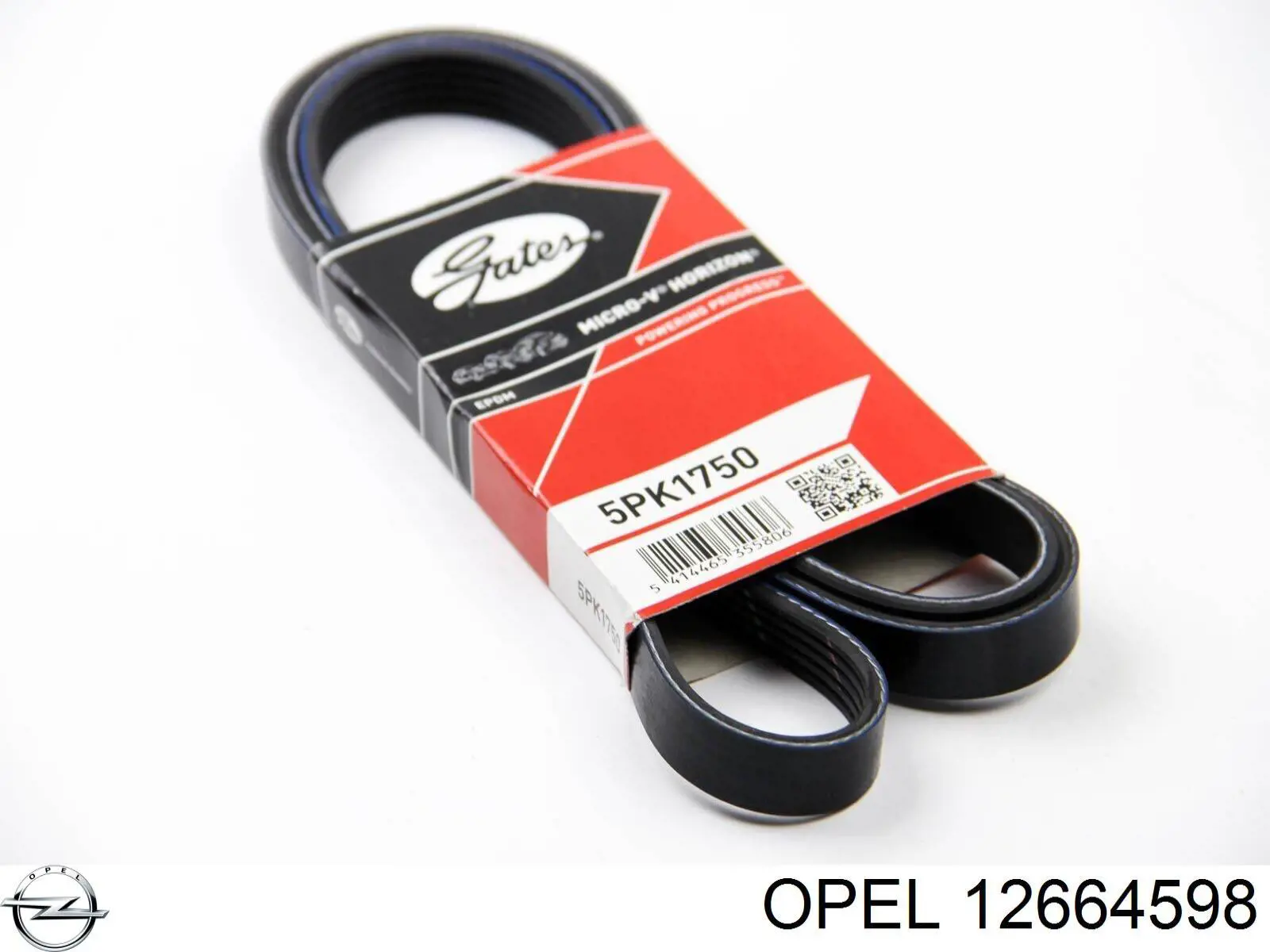 Ремінь генератора 12664598 Opel