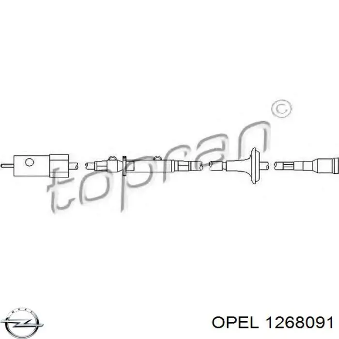 Трос приводу спідометра Opel 1268091 ціна, від 7.00 USD