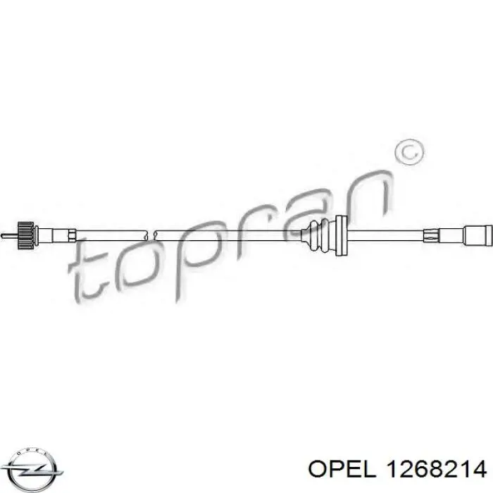 Купити 1268214 Opel Вал гнучкий (спідометра)