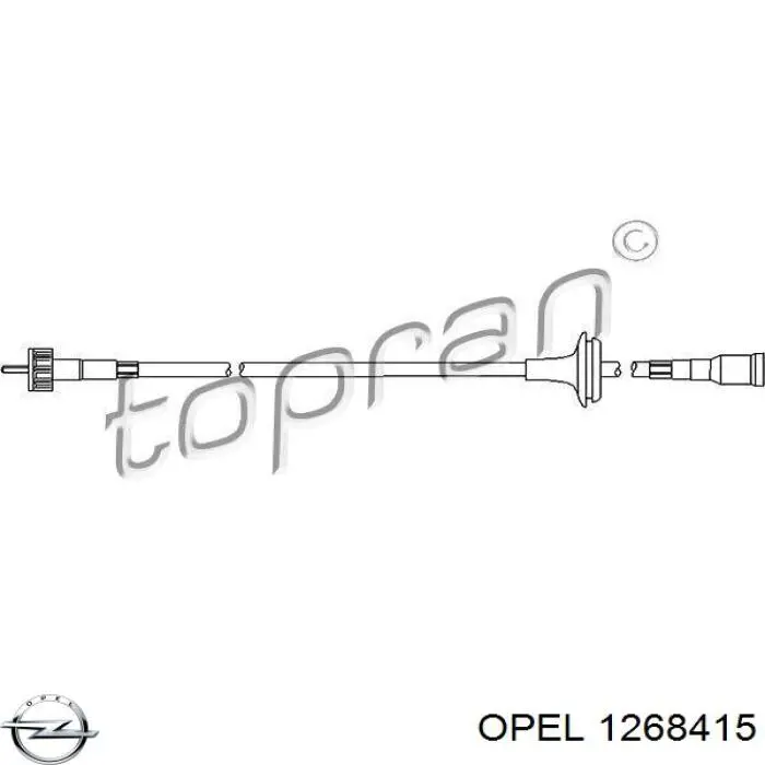 1268415 Opel трос приводу спідометра