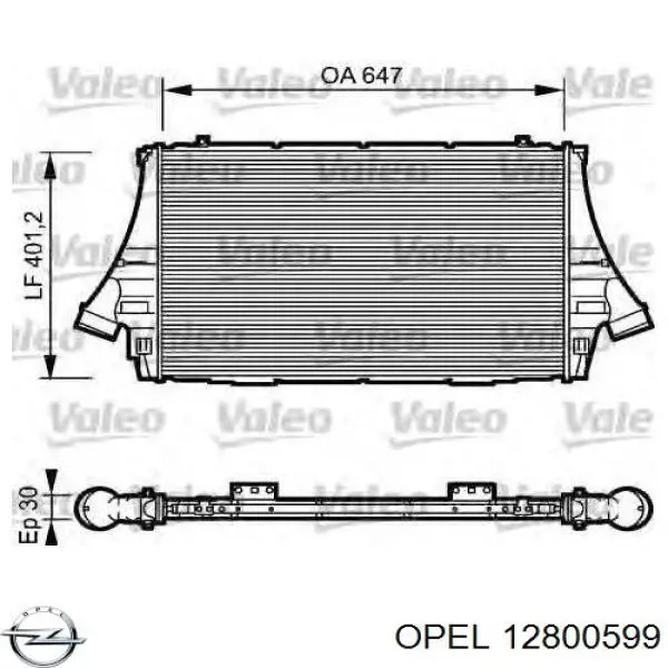 Система охолодження наддувочного повітря Opel 12800599 ціна, від 116.84 USD