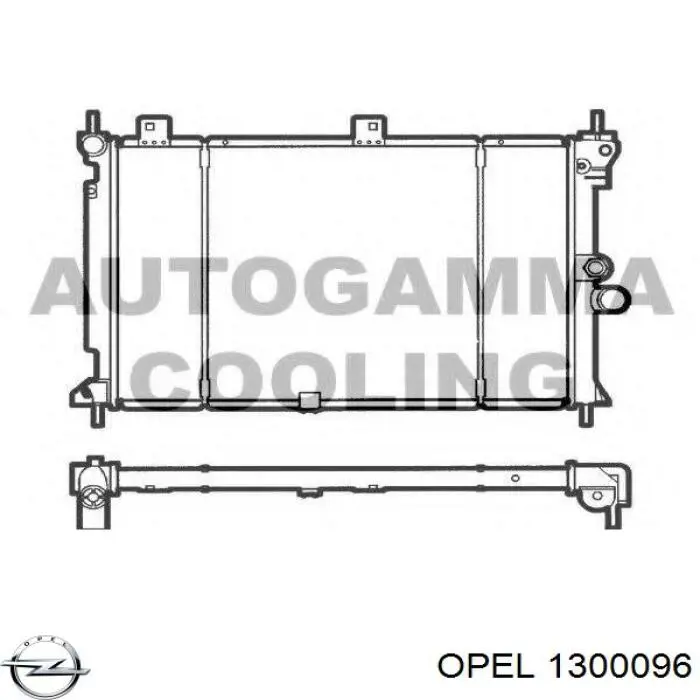 Радіатор охолодження Opel 90353025