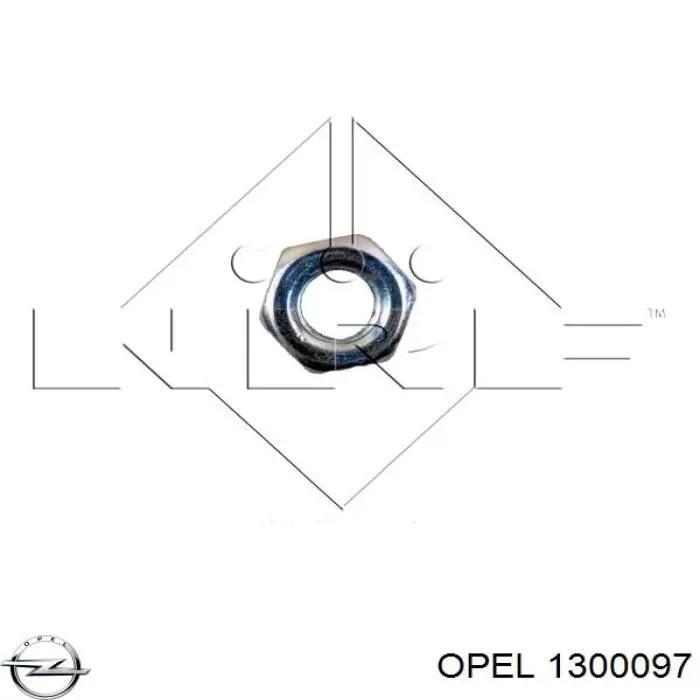 1300097 Opel Радіатор охолодження двигуна