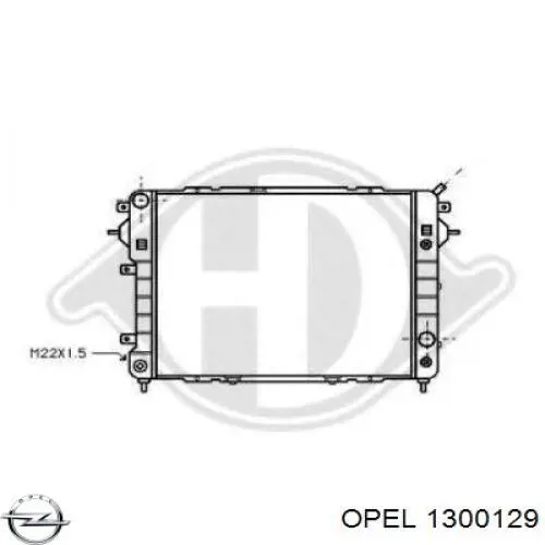 1300098 Opel радіатор охолодження двигуна