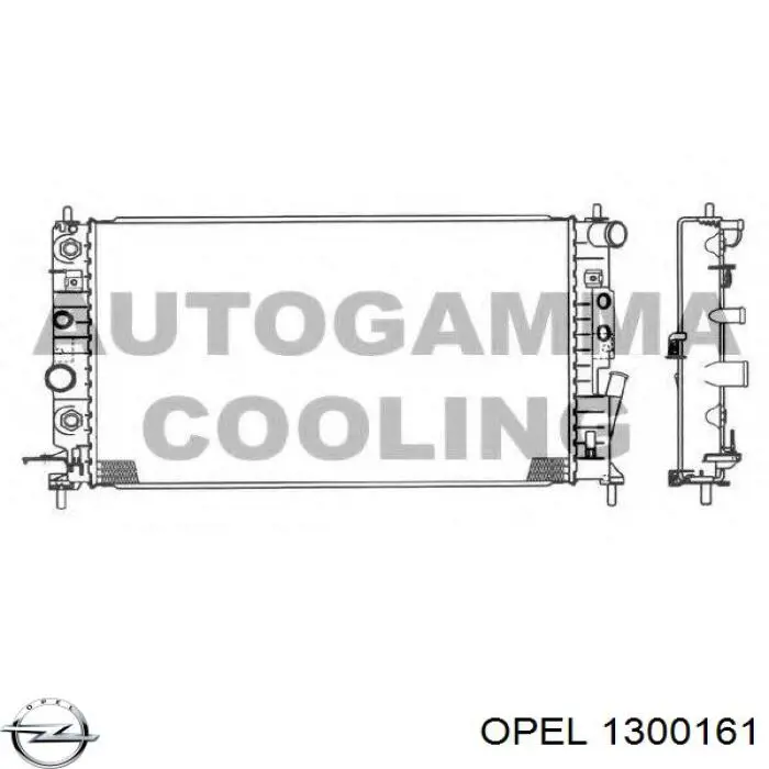 Радіатор основний Opel 1300161 ціна, від 76.99 USD