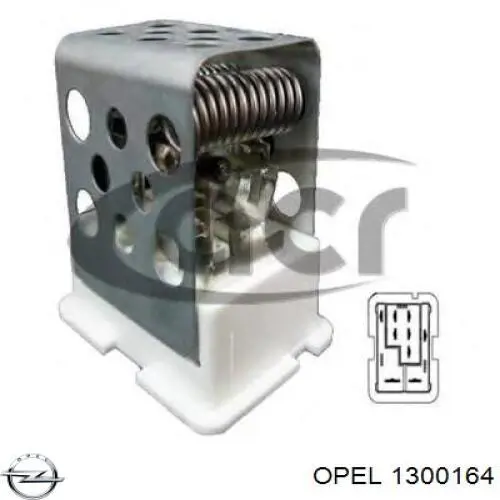 Радіатор 1300164 Opel