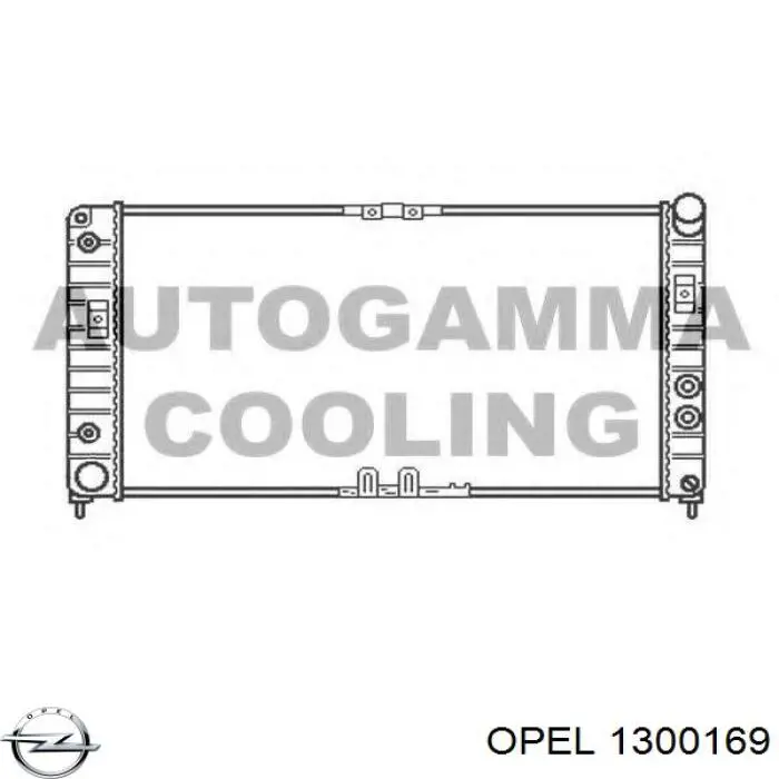 Радіатор основний Opel 1300169 ціна, від 75.78 USD