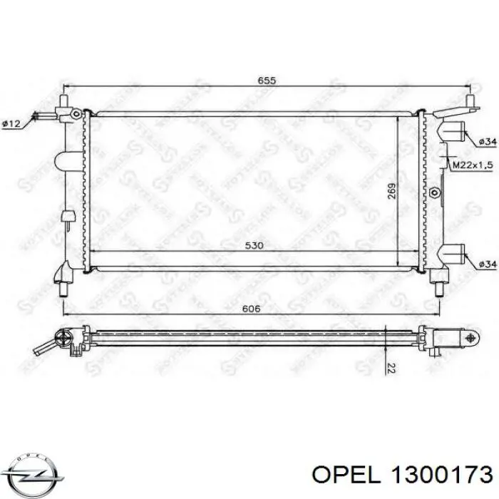 Купити 1300173 Opel Радіатор двигуна