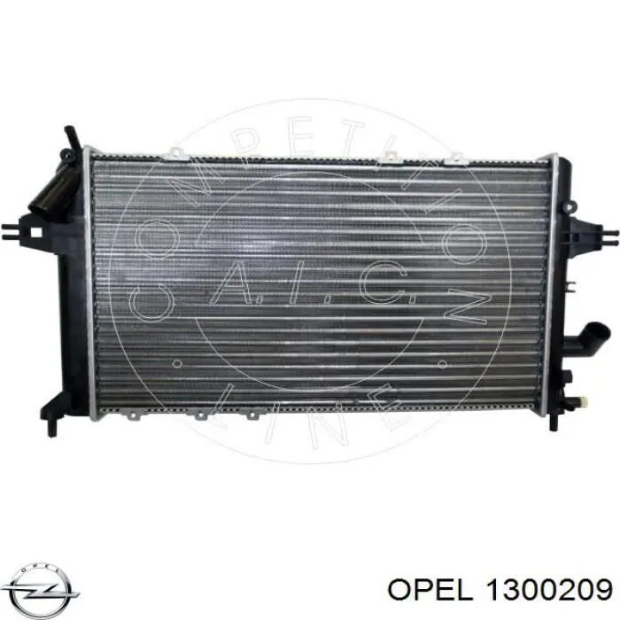 Радіатор 1300209 Opel