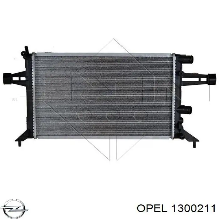 Радіатор 1300211 Opel
