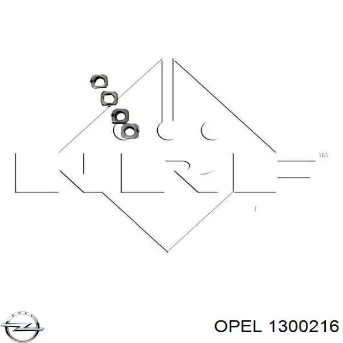 Купити 1300216 Opel Радіатор двигуна