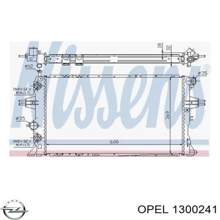 Радіатор основний Opel 1300241 ціна, від 63.39 USD