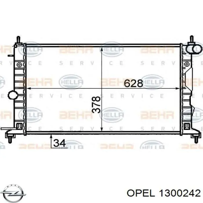 Радіатор основний Opel 1300242 ціна, від 58.75 USD