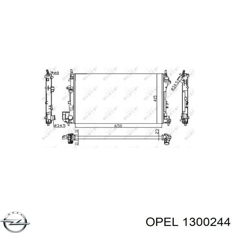 Радіатор охолодження Opel 1300244