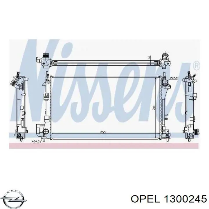 Радіатор основний Opel 1300245 ціна, від 72.97 USD