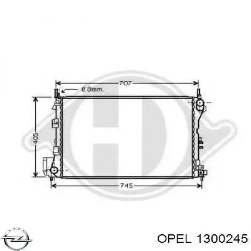 Купити 1300245 Opel Радіатор двигуна
