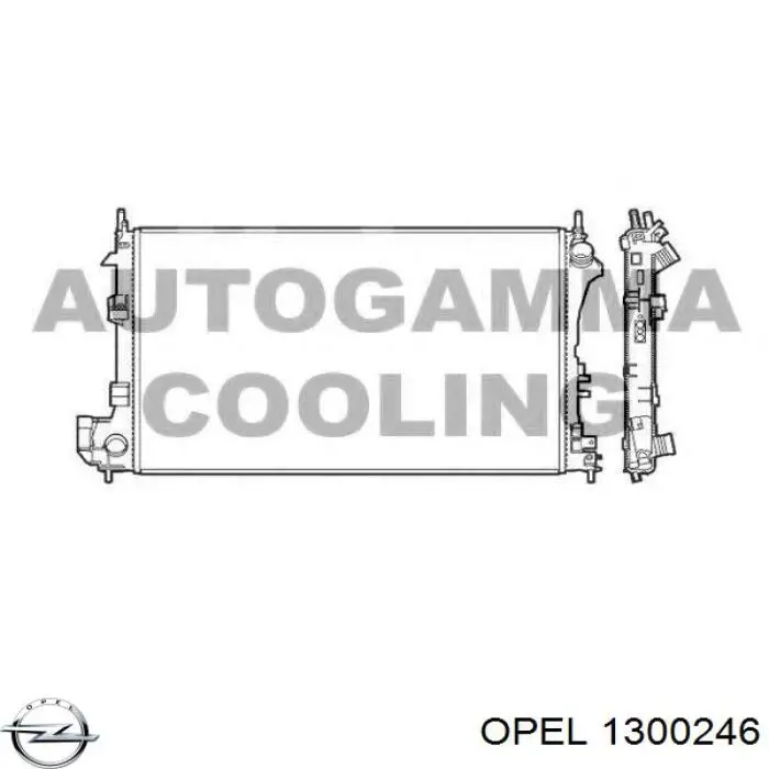Купити 1300246 Opel Радіатор двигуна