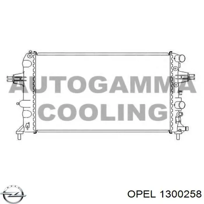 Радіатор основний Opel 1300258 ціна, від 43.87 USD