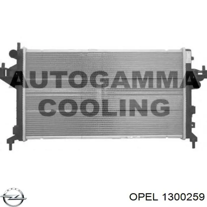 1300259 Opel радіатор охолодження двигуна