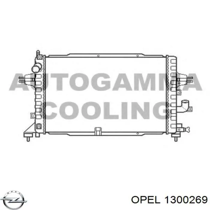 Радіатор основний Opel 1300269 ціна, від 82.94 USD