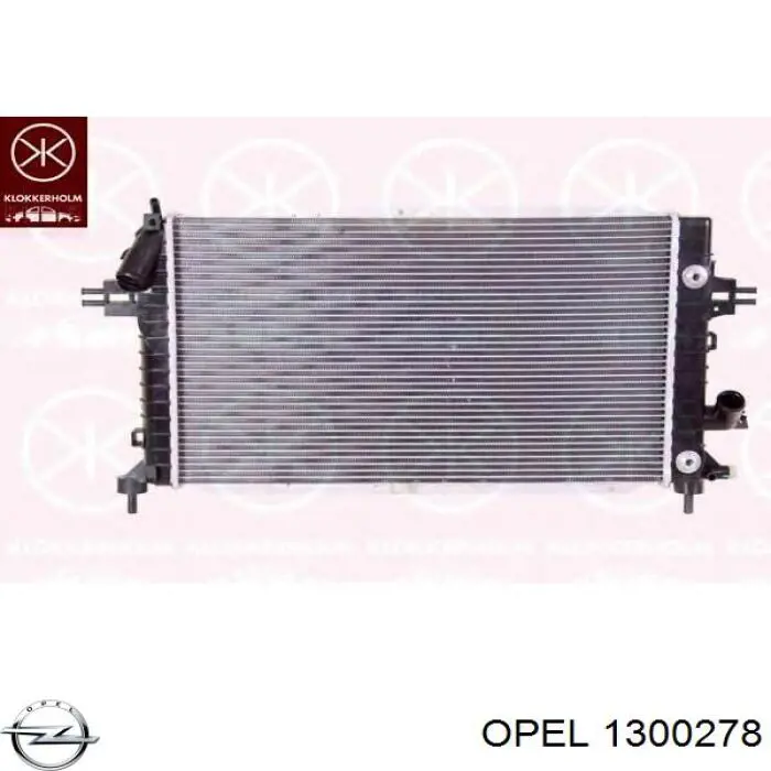 1300278 Opel радіатор охолодження двигуна